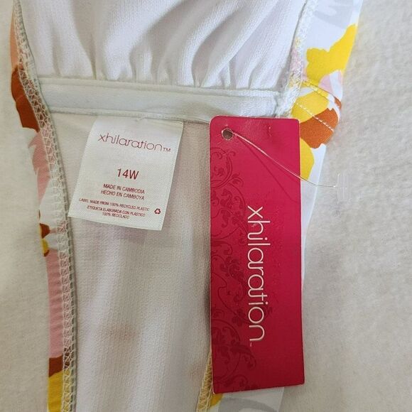 Xhilaration‎ Floral Bralette Bikini Top Junior Plus Size 14W - Picture 9 of 15